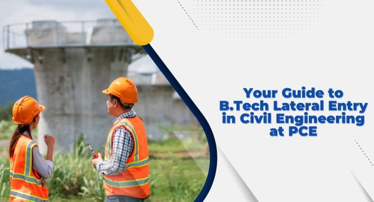 B.Tech Lateral Entry in Civil Engineering at PCE